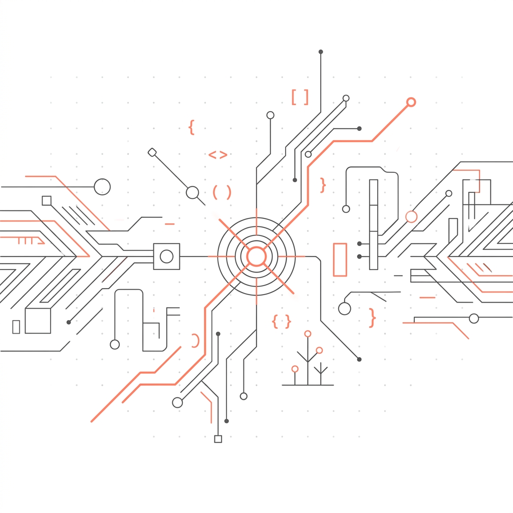 Abstract developer illustration